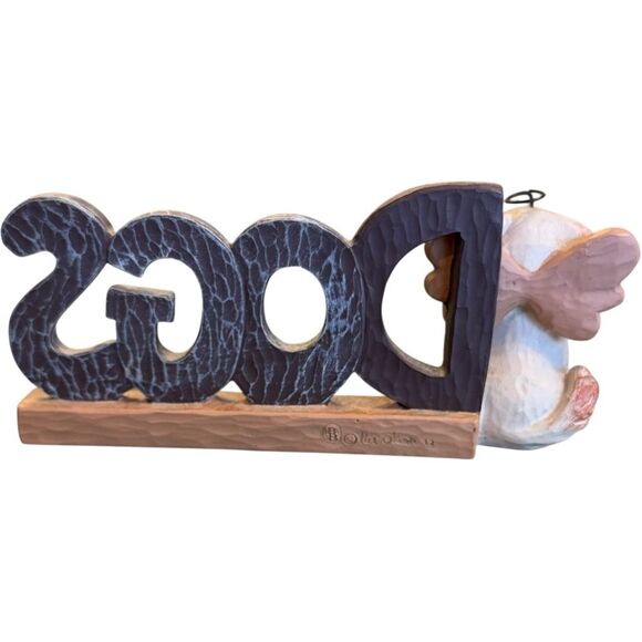 Pat Olson Dogs Are Angels With Fur Cute Dog Halo Home Decorative Accent. - Picture 3 of 6